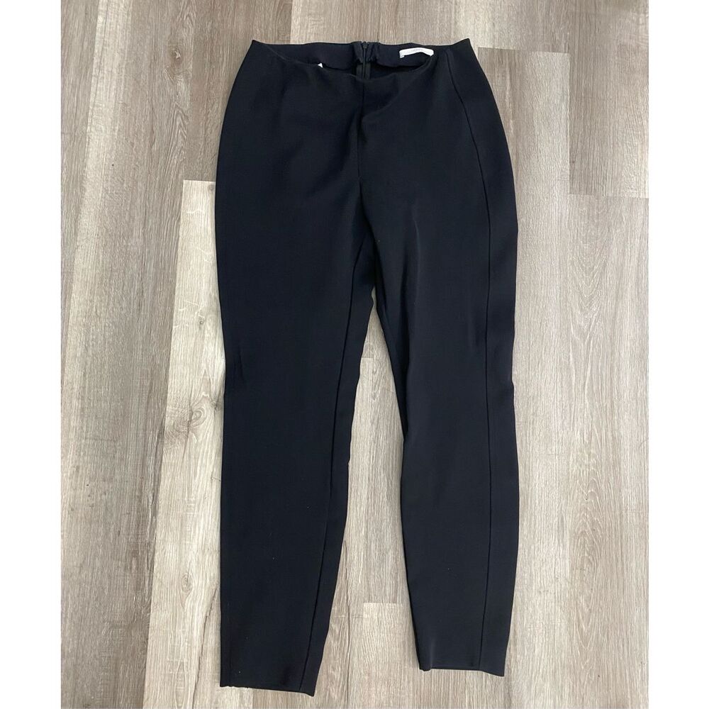 Hugo Boss Attrira Black Knit Pants, Stretchy Side Zipper, Size 6, MSRP $298